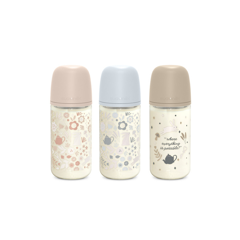 Suavinex Selection Wonderland Biberon Vidrio 3m+ 240ml