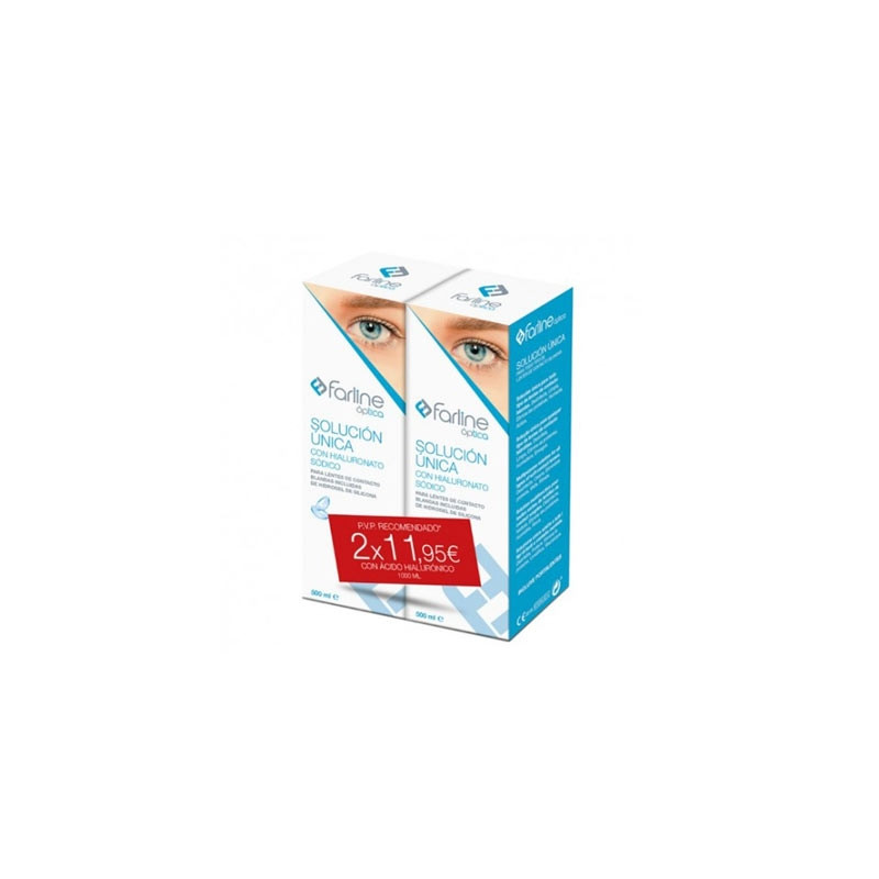 Farline Solucion Unica con Hialuronato Sodico Duplo 2x500ml
