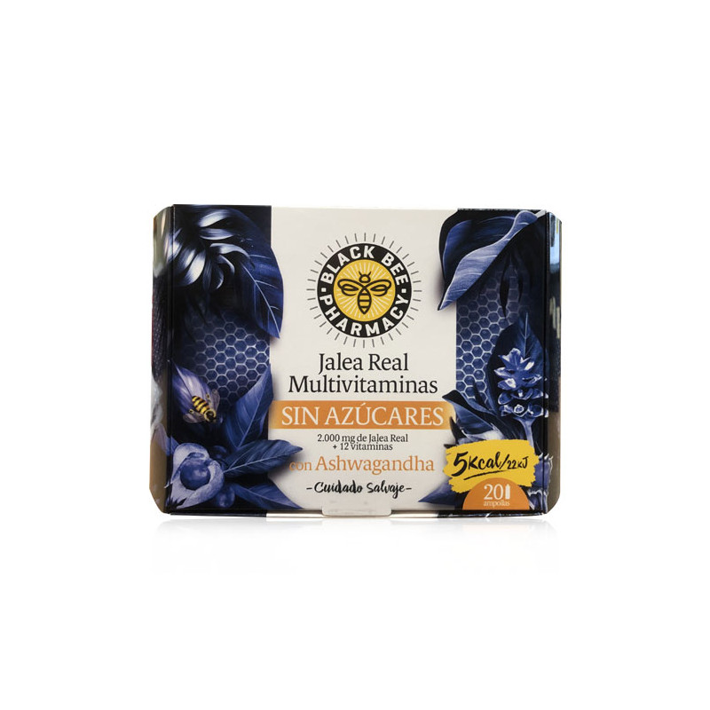 Black Bee Jalea Real Multivitaminas sin Azucares 20 Ampollas