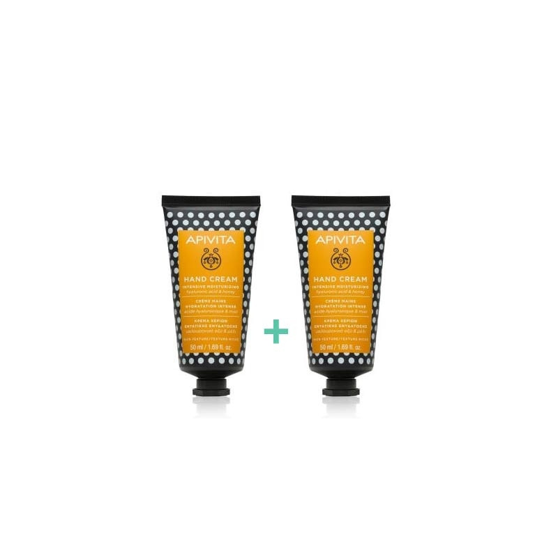 Apivita Crema Manos Hidratante Intensiva Miel Duplo 2x50ml