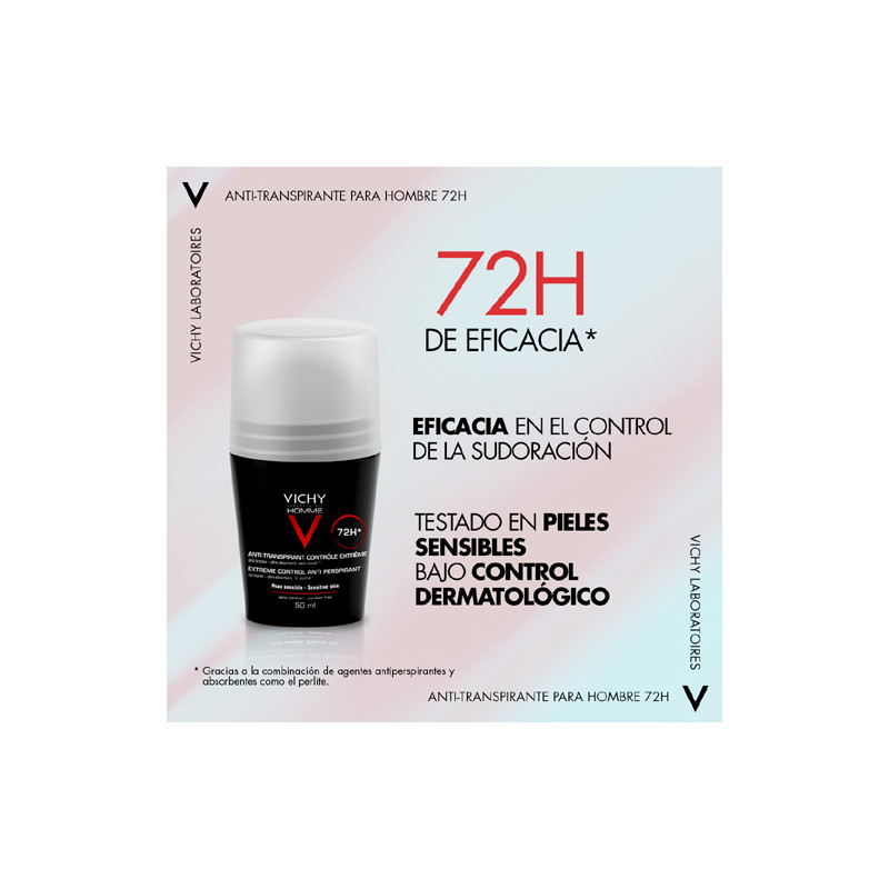 Vichy Homme Desodorante Antitranspirante 72h 50ml