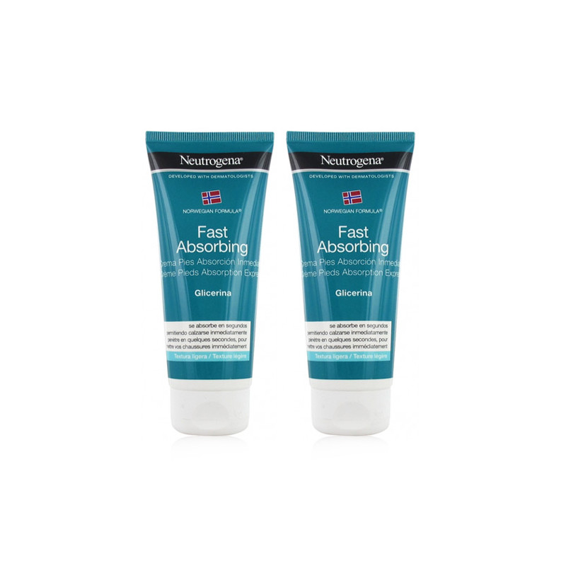 Neutrogena Pies Crema Absorcion Inmediata Duplo 2x100ml