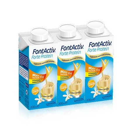 Fontactiv Forte Protein Batido Sabor Vainilla 3x200ml