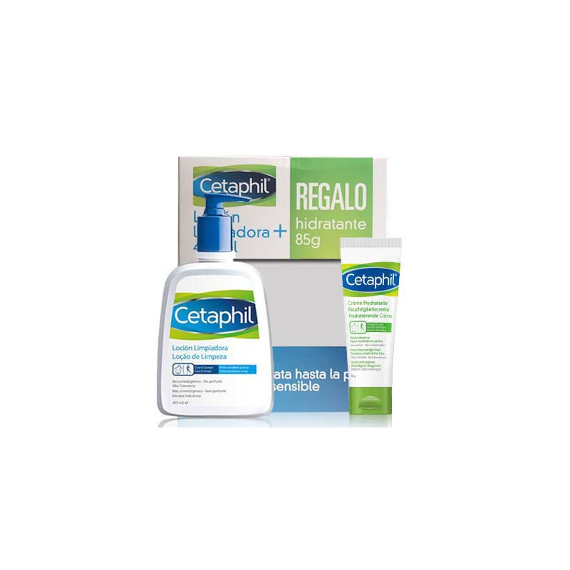 Cetaphil Locion Limpiadora 473ml + Crema Hidratante 85gr
