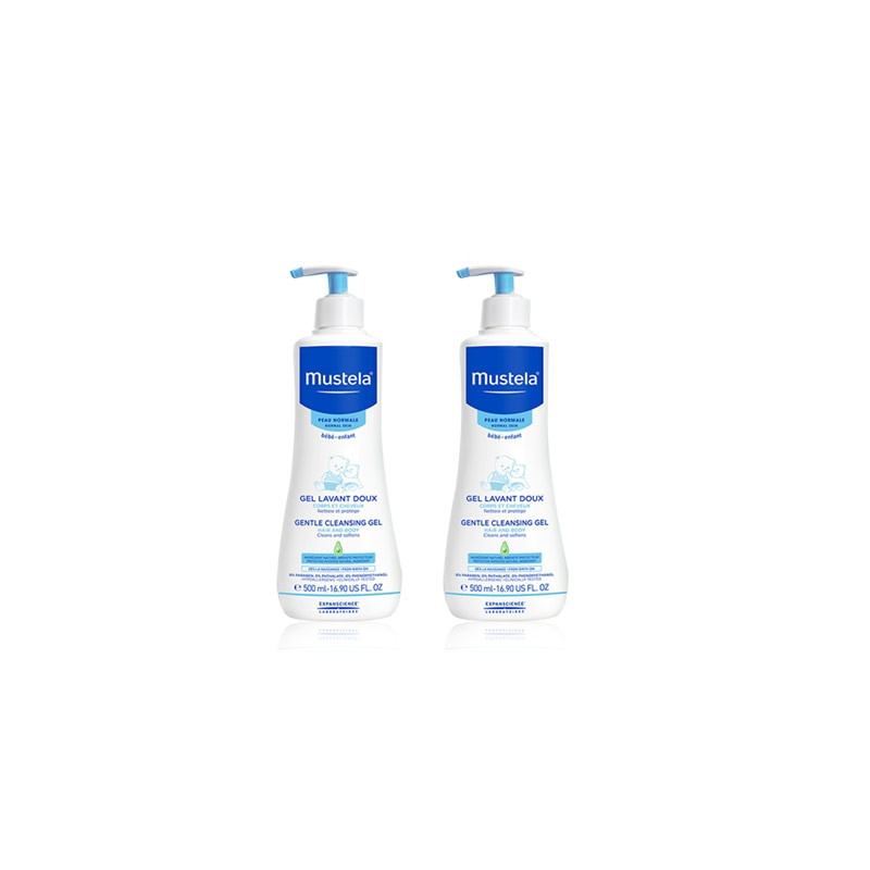 Mustela Gel de Baño Suave Duplo 2x500ml