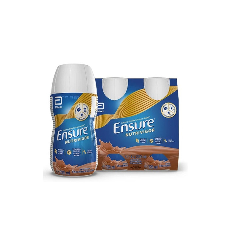Ensure Nutrivigor Bebida Sabor Chocolate 4x220ml