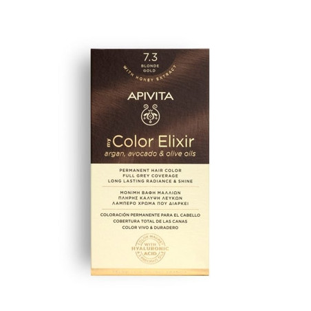 Apivita Tinte Permanente 7.3 Rubio Dorado