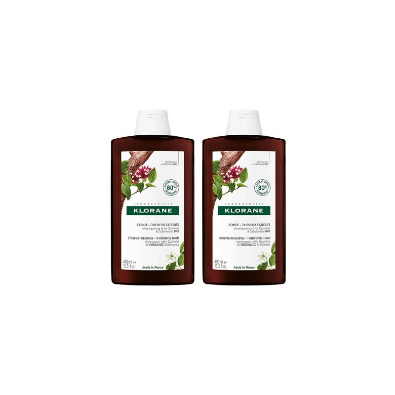 Klorane Champu Fortificante a la Quinina Duplo 2x400ml