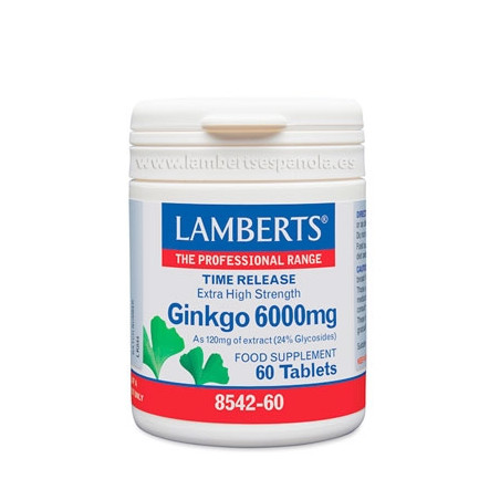 Lamberts Ginkgo Biloba 6000mg 60 Comp