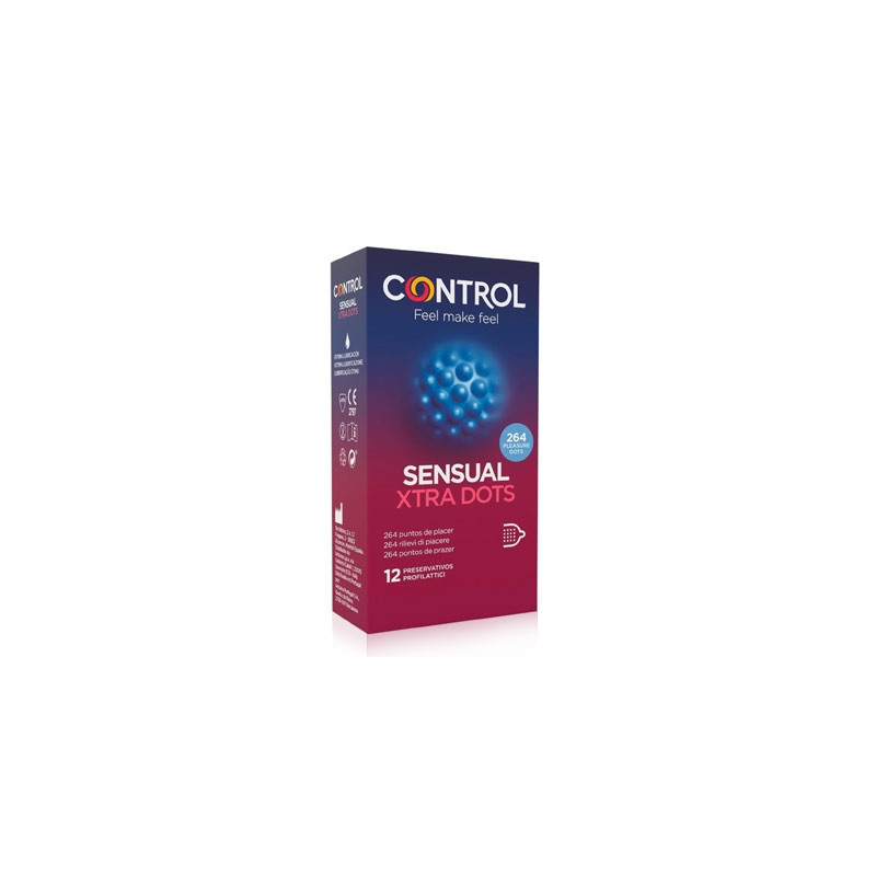 Control Preservativo Sensual Xtra Dots 12 Uds