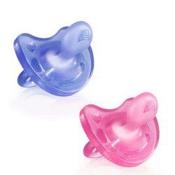 Chicco Chupete Silicona Physio Forma Soft Rosa 6-16m 2 Uds