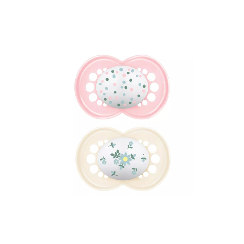 Mam Original Chupete Silicona Rosa 16m+ 2 Uds