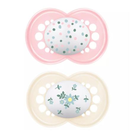 Mam Original Chupete Silicona Rosa 16m+ 2 Uds