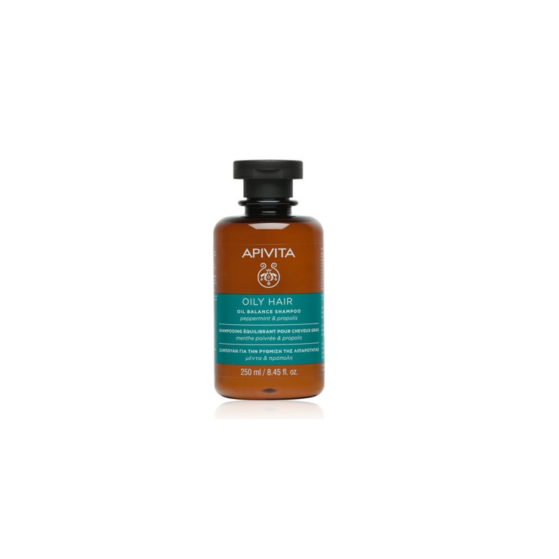 Apivita Champu Equilibrante Cabello Graso Menta-Propoleo 250ml