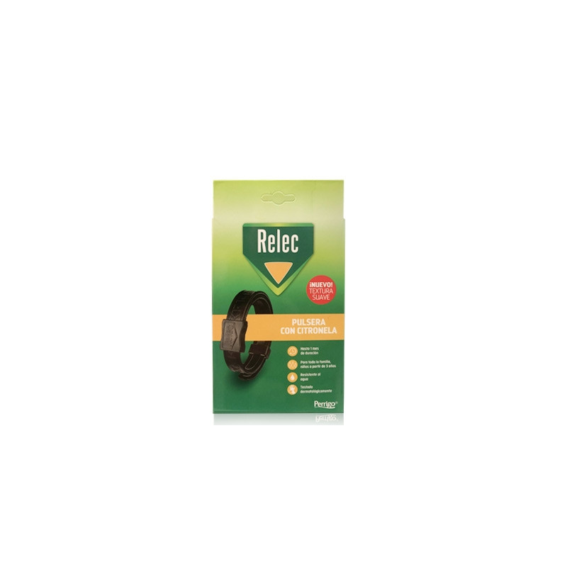 Relec Pulsera Antimosquitos con Citronela Negra