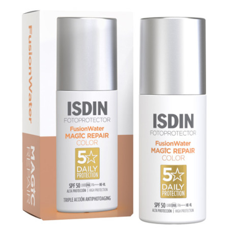 Isdin Fusion Water Magic Repair Color Triple Accion Spf50 50ml