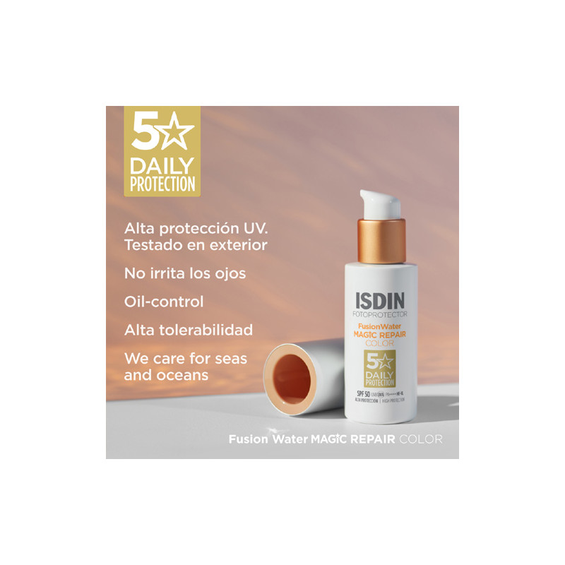 Isdin Fusion Water Magic Repair Color Triple Accion Spf50 50ml