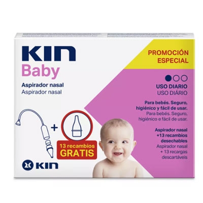 Kin baby aspirador nasal + 13 recambios - Farmacia en Online