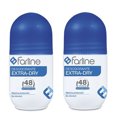 Farline Desodorante Extra-Dry 48h Roll-On Duplo 2x50ml