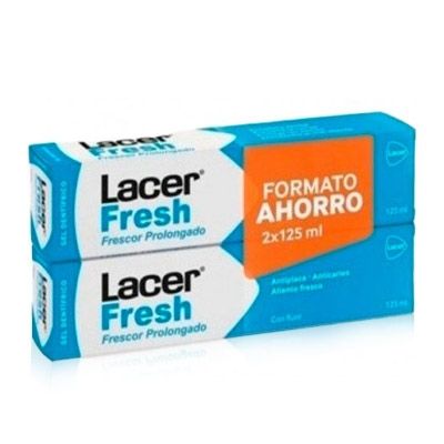 Lacer Fresh Gel Dentifrico Sabor Fresco Duplo 2x125ml