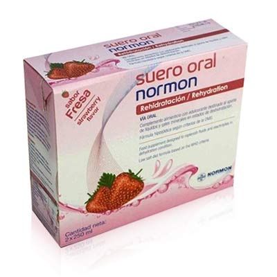 Suero oral normon fresa 2 bricks x 250ml