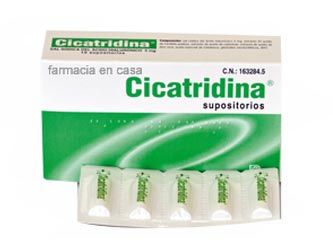 Cicatridina supositorios 5 mg 10uds