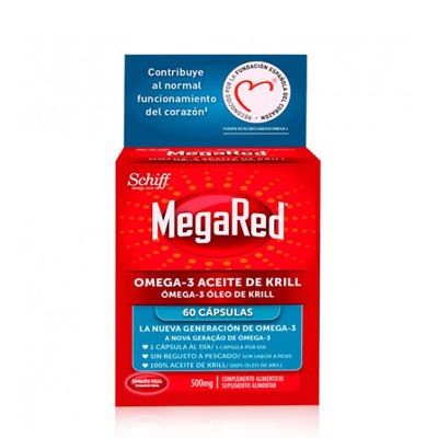 Megared Omega 3 Aceite De Krill 500mg 60 Capsulas