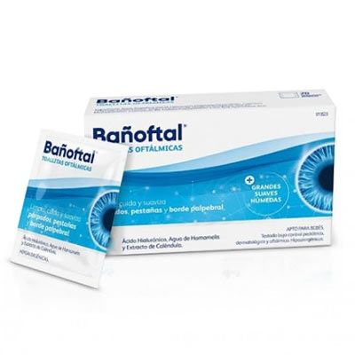 Bañoftal toallitas oftálmicas oculares higiene diaria 20 uds - Farmacia en  Casa Online