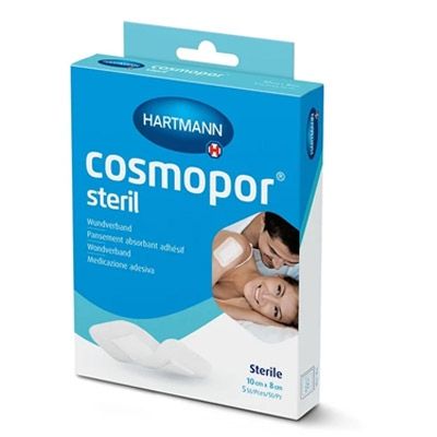 Hartmann Cosmopor Steril Aposito Adhesivo Suave 10x6cm 5 Uds