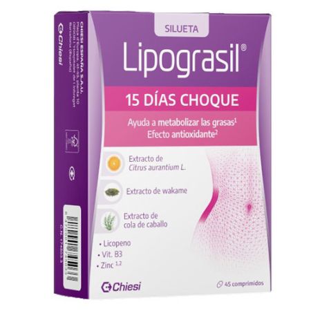 Lipograsil 15 Dias Choque Metabolizador De Grasas 45 Comp