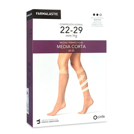 Farmalastic Media Corta (A-D) Comp Normal Beige T- Reina Plus