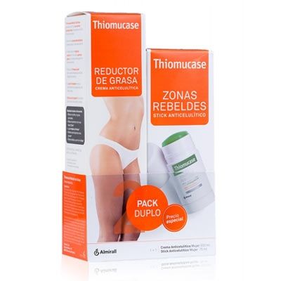 Thiomucase Reductor Grasa Crema Anticelulitica 200ml + Stick 75ml