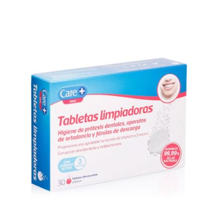 Care+ Oral Tabletas Limpiadoras 30 Uds