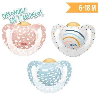 Nuk Chupete Colour Play T2 Latex 6-18m 1ud