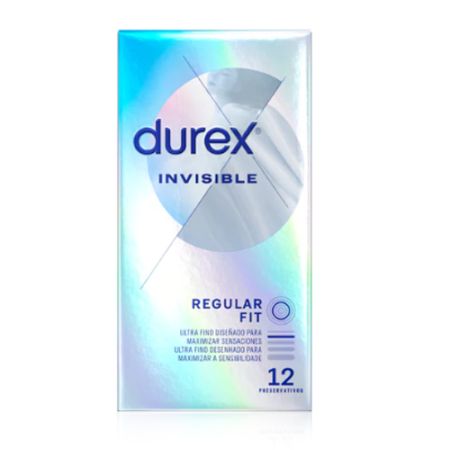 Durex Preservativo Invisible Extra Fino Extra Sensitivo 12 uds