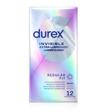 Durex Preservativo Invisible Extra Fino Extra Lubricado 12 Uds