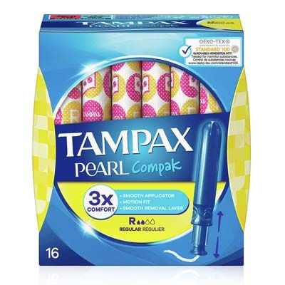 Tampax Compak Pearl Regular Tampon 16 Uds