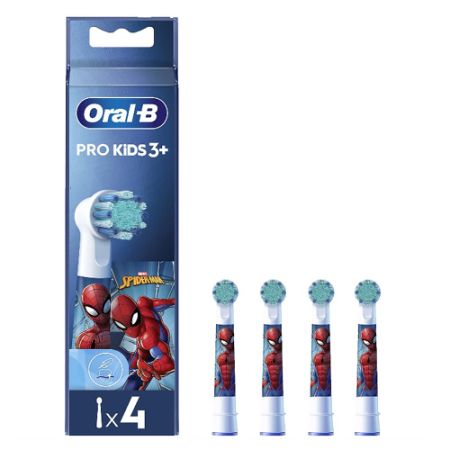 Oral-B Kids Recambio Cepillo Dental Electrico Spiderman 4 Uds