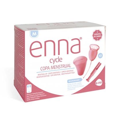 Enna Cycle Copa Menstrual Talla M Con Aplicador 2 Unidades
