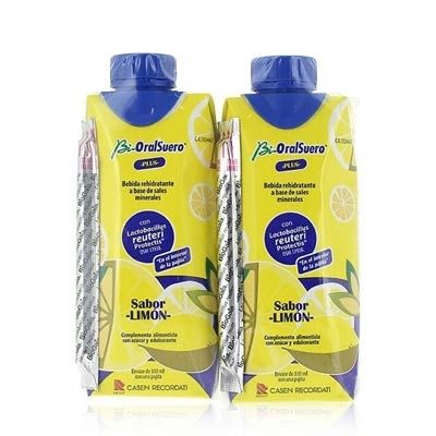 Bioralsuero Plus Bebida Rehidratante Sabor Limon Duplo 2x330ml