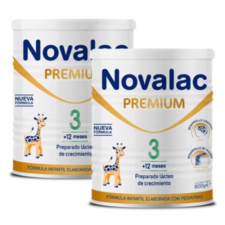 Novalac Premium 3 Leche de Crecimiento 12M+ Duplo 2x800g