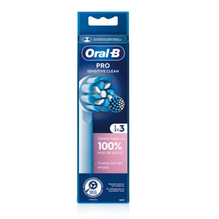 Oral-B Pro Recambio Cepillo Electrico Sensitive Clean 3 Uds