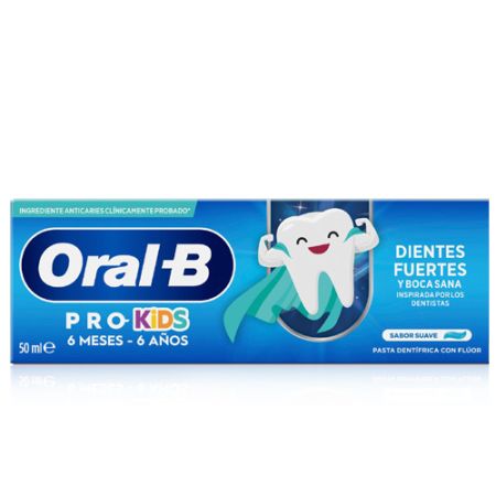 Oral-B Pro Kids Pasta Dental Dientes Fuertes 6m-6 Años 50ml