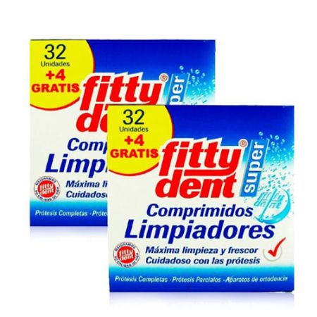 Fittydent Super Comprimidos Limpiadores Duplo 2x36 Uds