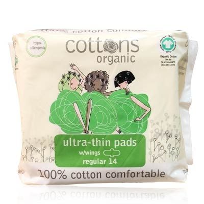 Cottons Compresa Ultrafina con Alas Regular 14 Uds