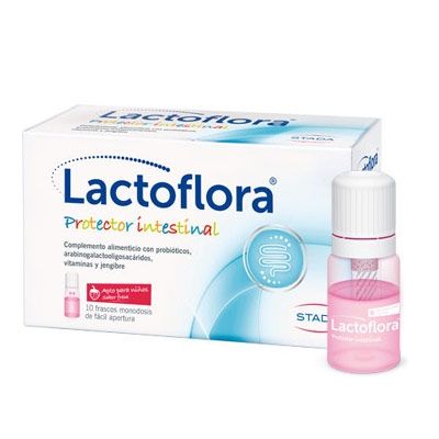 Lactoflora Infantil Protector Intestinal Sabor Fresa 10 Frascos