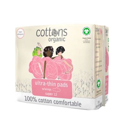 Cottons Compresa Ultrafina con Alas Super 12 Uds