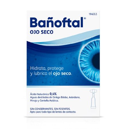 Bañoftal Ojo Seco Lubricante Ocular Monodosis 0,5ml 20 Uds