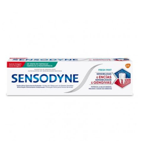 Sensodyne Pasta Dental Sensibilidad y Encias Menta Fresca 75ml