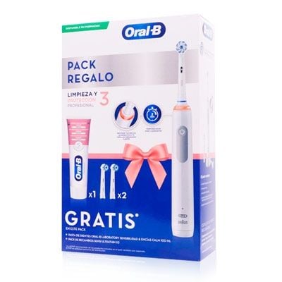 Oral-b cepillo dental eléctrico 3 + recambio 2uds + pasta 100ml - Farmacia  en Casa Online
